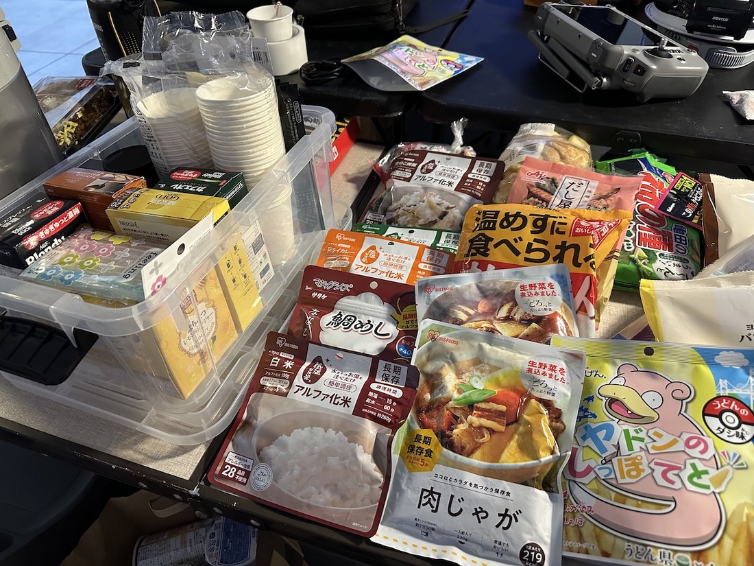 災害時を想定した非常食